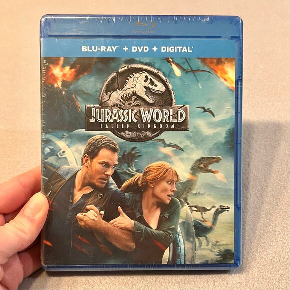Jurassic World Fallen Kingdom Blu Ray DVD Movie New Sealed - Picture 1 of 5